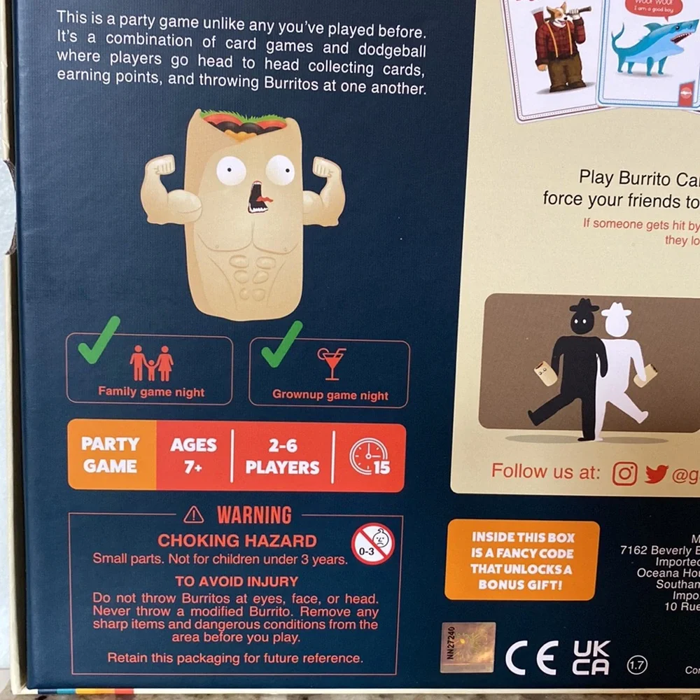 THROW THROW BURRITO | DODGEBALL CARD GAME-By Exploding Kittens-New in Box!